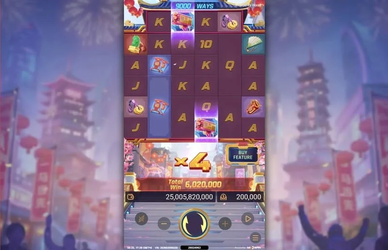 Prosperity Horse - szorzó és végső kifizetés a Cyber-Luxe Free Spins játékban